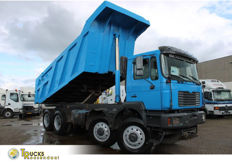 MAN 50 .414 + 8X4 + SPRING SPRING + MANUAL - Camion benne: photos 1 MAN 50 .414 + 8X4 + SPRING SPRING + MANUAL - Camion benne: photos 1