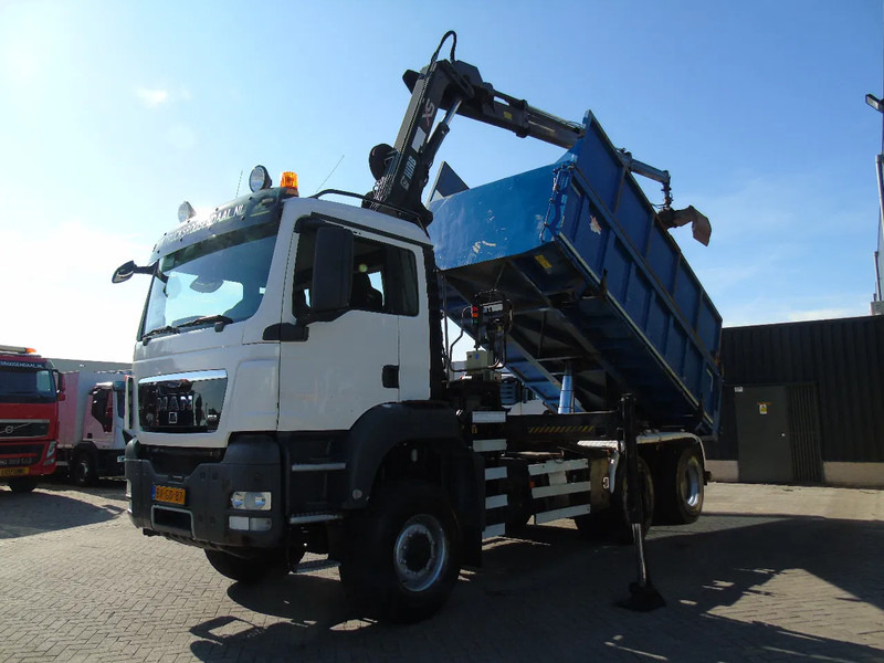 MAN TGS 26.400 + 6x6 + HIAB 166 E3 HIPRO + 3SIDE TIPPER - Camion grue: photos 3 MAN TGS 26.400 + 6x6 + HIAB 166 E3 HIPRO + 3SIDE TIPPER - Camion grue: photos 3