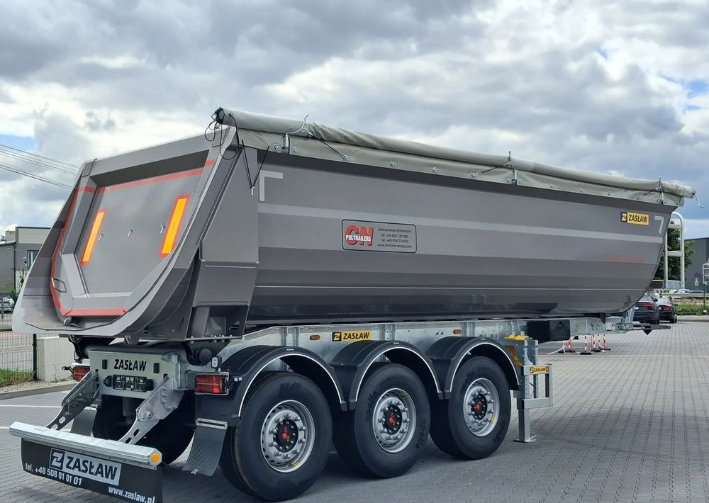 Semi-remorque benne neuf Zaslaw NOWY MODEL, CAŁA HARDOX 500 24/27m3: photos 7