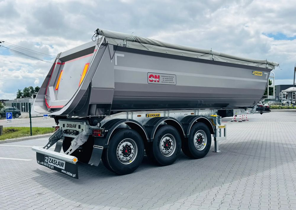 Semi-remorque benne neuf Zaslaw NOWY MODEL, CAŁA HARDOX 500 24/27m3: photos 8