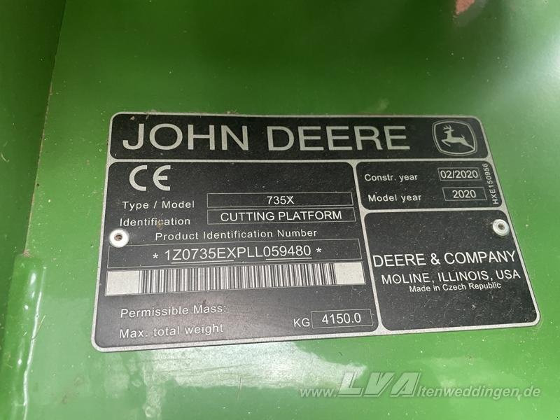 Moissoneuse John Deere 735X: photos 9