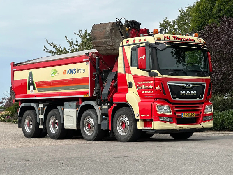 MAN TGS 43-460 WVT WIDESPREAD!!Z-Kraan/Kipper EURO 6!!263tkm!MANUELL!!ZERO EMISSIE 05-29 - Camion benne, Camion grue: photos 4 MAN TGS 43-460 WVT WIDESPREAD!!Z-Kraan/Kipper EURO 6!!263tkm!MANUELL!!ZERO EMISSIE 05-29 - Camion benne, Camion grue: photos 4