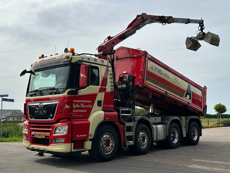 MAN TGS 43-460 WVT WIDESPREAD!!Z-Kraan/Kipper EURO 6!!263tkm!MANUELL!!ZERO EMISSIE 05-29 - Camion benne, Camion grue: photos 5 MAN TGS 43-460 WVT WIDESPREAD!!Z-Kraan/Kipper EURO 6!!263tkm!MANUELL!!ZERO EMISSIE 05-29 - Camion benne, Camion grue: photos 5