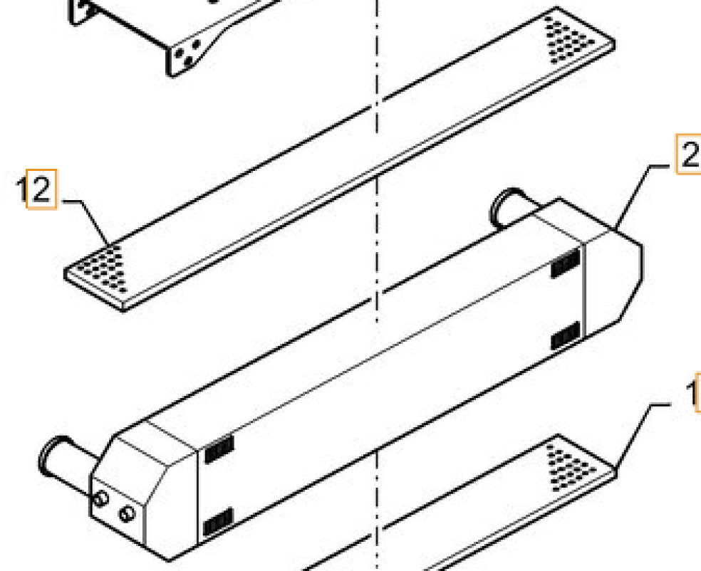 Case 11LQ-35052 - 11LQ35051 - Intercooler pour Engins de chantier: photos 1 Case 11LQ-35052 - 11LQ35051 - Intercooler pour Engins de chantier: photos 1