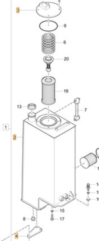 Case 35MK-01511CG - Réservoir hydraulique pour Engins de chantier: photos 1 Case 35MK-01511CG - Réservoir hydraulique pour Engins de chantier: photos 1