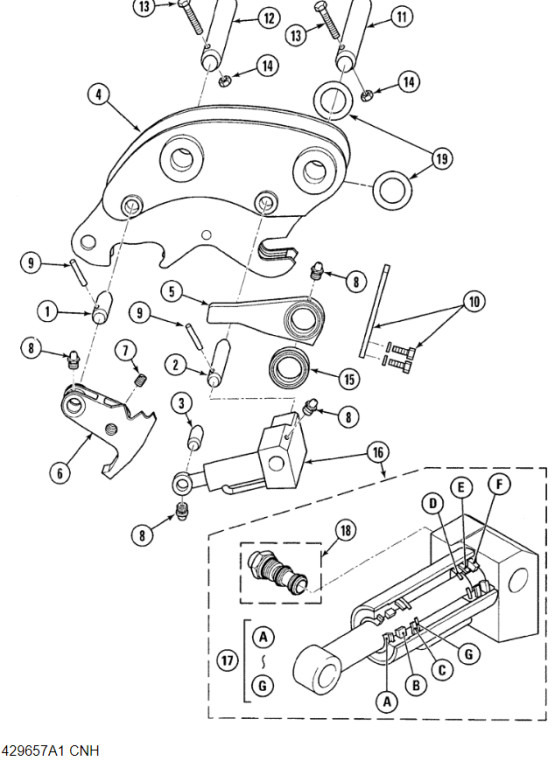 Case 429657A1 - Attache rapide pour Engins de chantier: photos 1 Case 429657A1 - Attache rapide pour Engins de chantier: photos 1