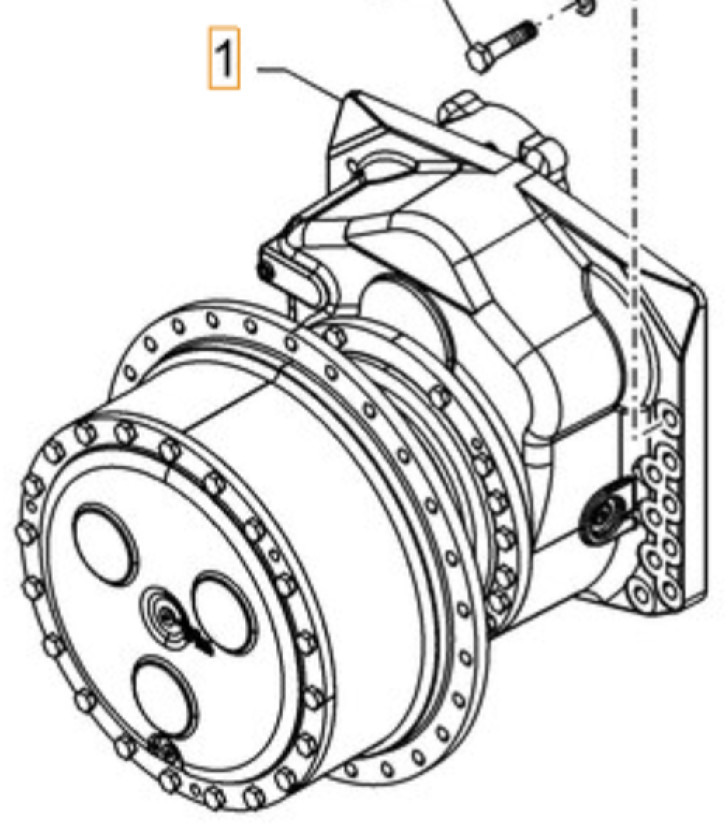 Case 47863726 - 47466855 - Moteur de translation pour Engins de chantier: photos 1 Case 47863726 - 47466855 - Moteur de translation pour Engins de chantier: photos 1