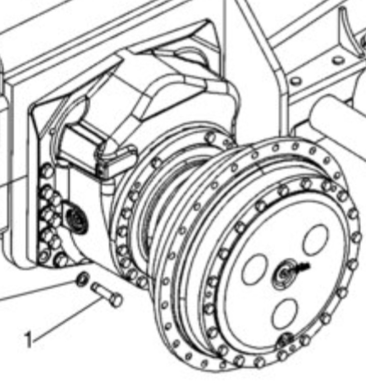 Case 47863726 - 47466855 - Moteur de translation pour Engins de chantier: photos 2 Case 47863726 - 47466855 - Moteur de translation pour Engins de chantier: photos 2