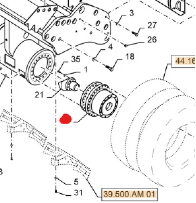 Case 48072673 - 2T706C2023003 - Boîte de vitesse pour Engins de chantier: photos 1 Case 48072673 - 2T706C2023003 - Boîte de vitesse pour Engins de chantier: photos 1