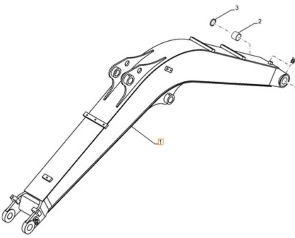 Case 63MH15001CA - 63MH-15001CA - Flèche pour Engins de chantier: photos 1 Case 63MH15001CA - 63MH-15001CA - Flèche pour Engins de chantier: photos 1