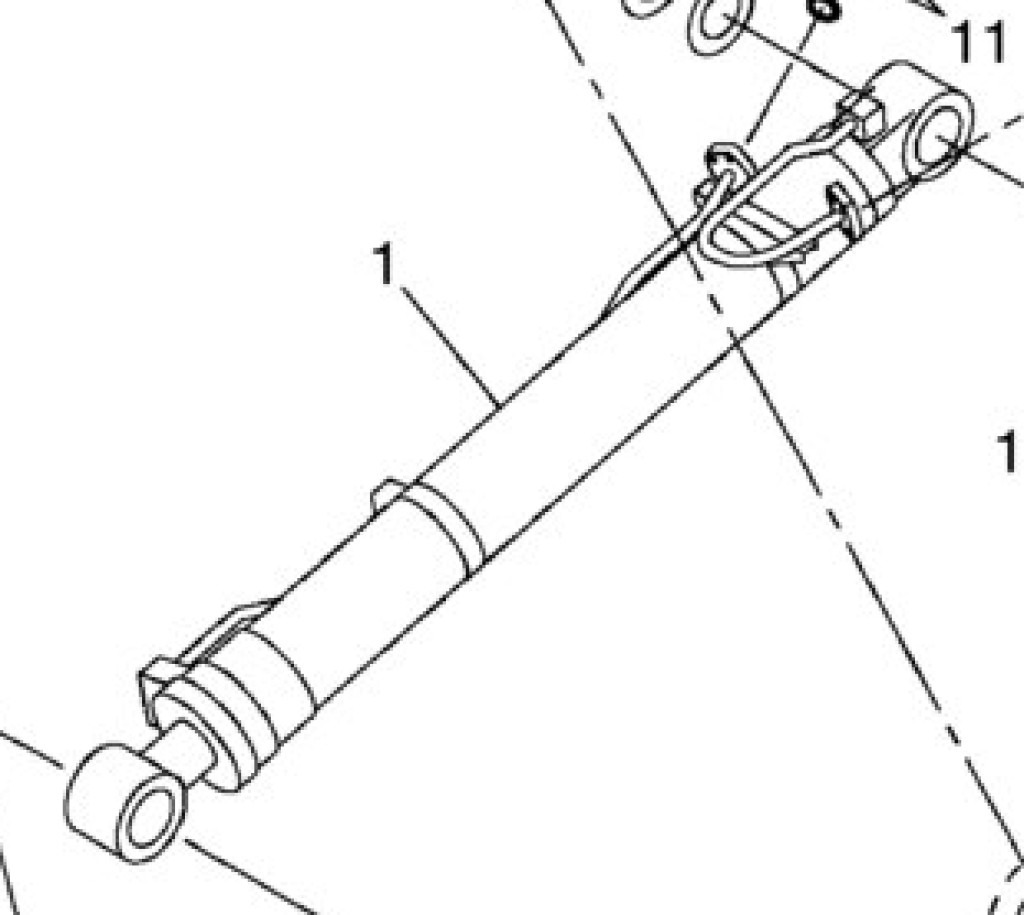 Case KWV12490 - KMV12490 - Vérin hydraulique pour Machine agricole: photos 1 Case KWV12490 - KMV12490 - Vérin hydraulique pour Machine agricole: photos 1