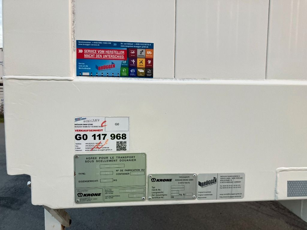 Carrosserie fourgon Krone Wechselbrücke Koffer: photos 7