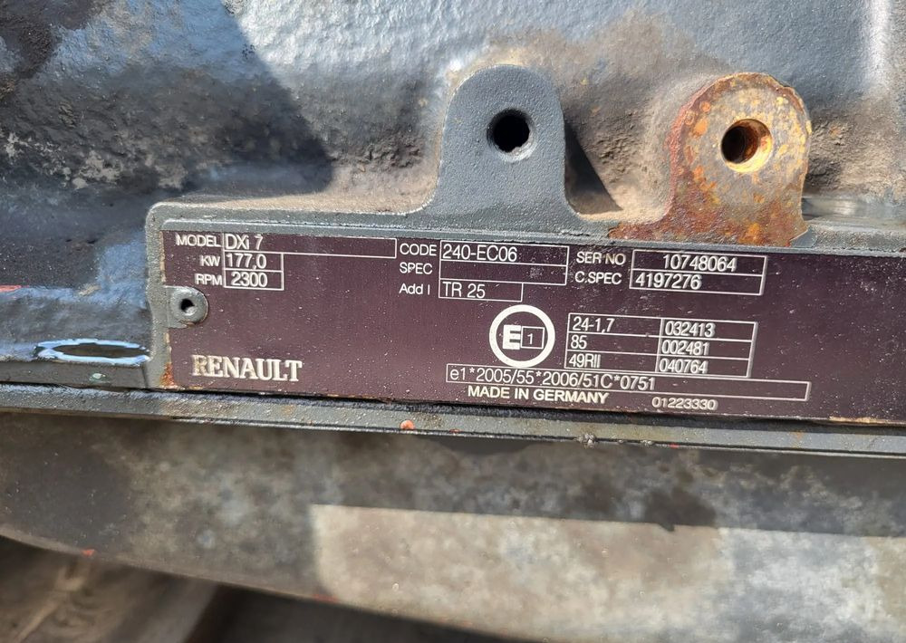 Moteur pour Camion wał korbowy RENAULT DXi VOLVO
