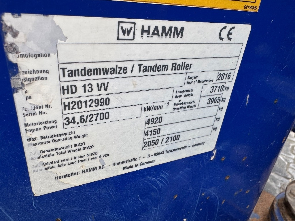 Hamm HD 13 VV  - Rouleau compresseur: photos 5 Hamm HD 13 VV  - Rouleau compresseur: photos 5
