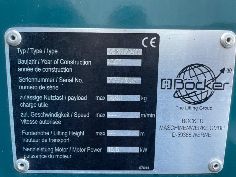 Böcker AHK 30/1400 - Grue tout-terrain: photos 3 Böcker AHK 30/1400 - Grue tout-terrain: photos 3