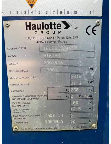 Haulotte H 16 TPX - Nacelle télescopique: photos 3 Haulotte H 16 TPX - Nacelle télescopique: photos 3
