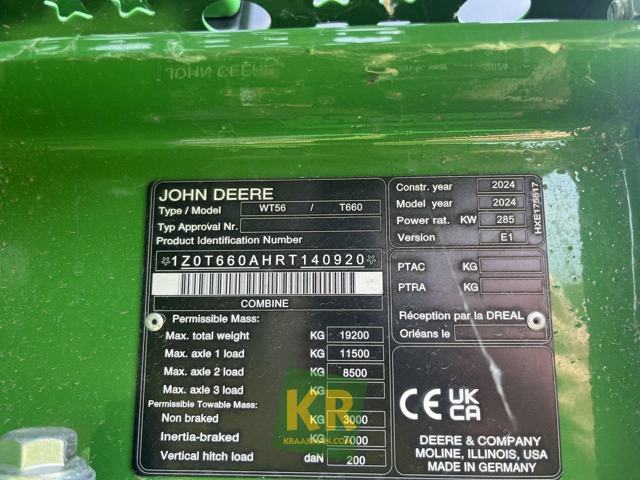 Moissonneuse-batteuse neuf T660 John Deere: photos 12