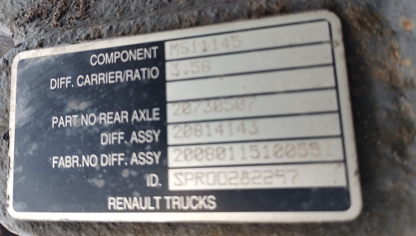 Główka Wkład Mostu RENAULT MIDLUM DXI VOLVO FL FE MS 11145 3.58 Differential - Différentiel: photos 1 Główka Wkład Mostu RENAULT MIDLUM DXI VOLVO FL FE MS 11145 3.58 Differential - Différentiel: photos 1