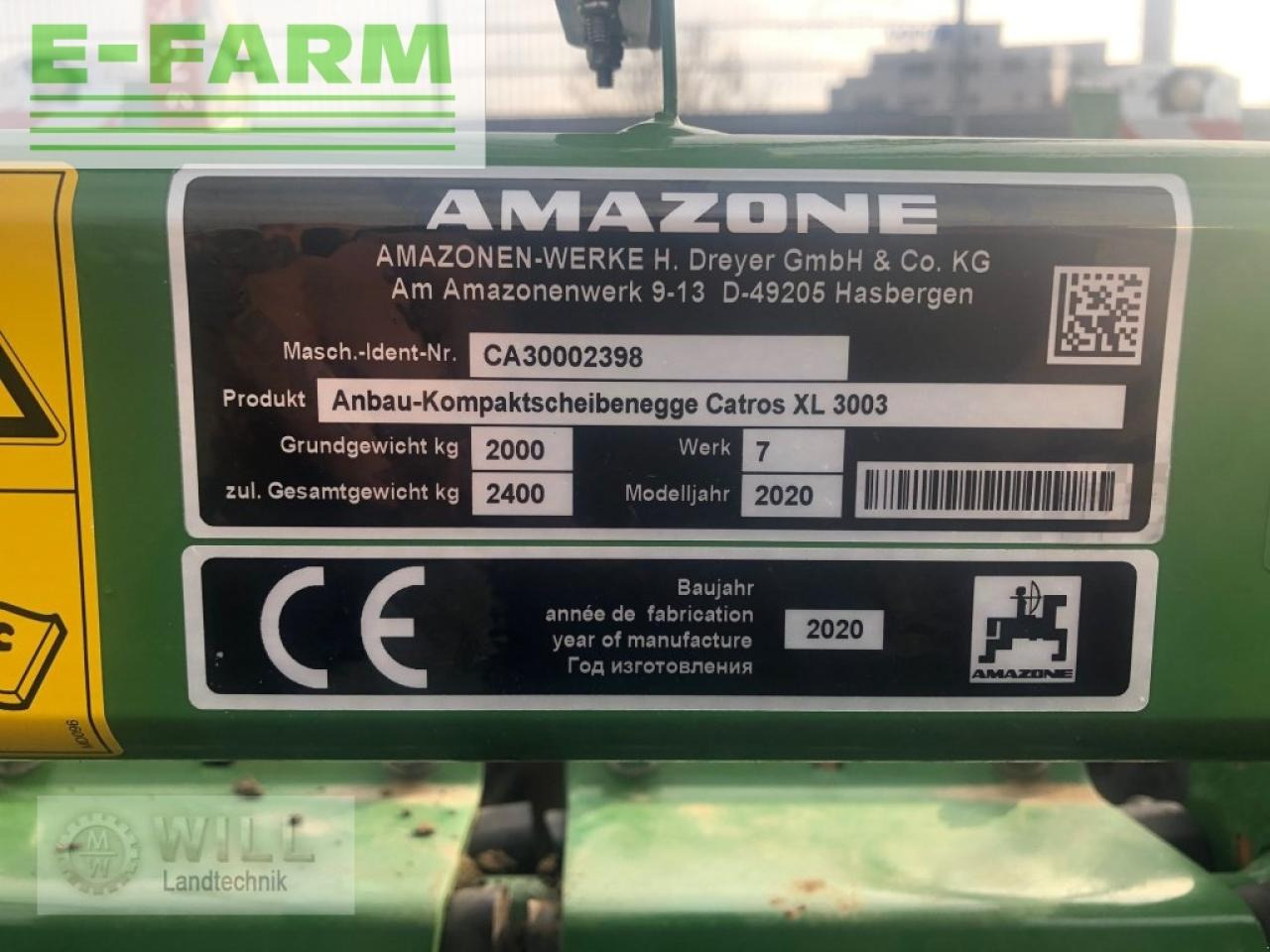 Amazone catros 3003 xl - Cover crop: photos 4 Amazone catros 3003 xl - Cover crop: photos 4