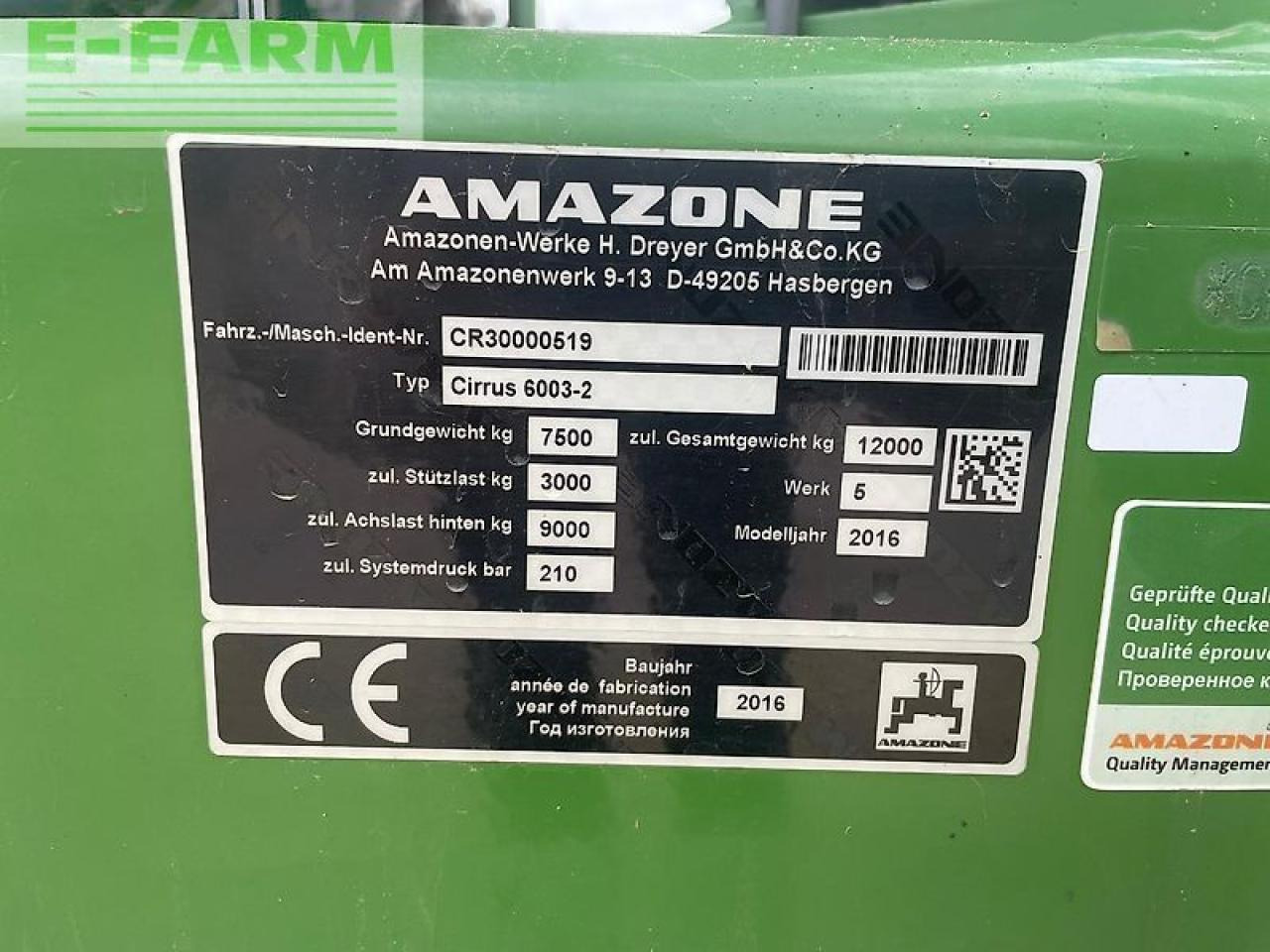 Semoir Amazone cirrus 6003-2: photos 10