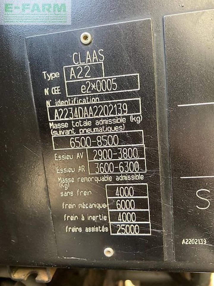 Tracteur agricole CLAAS axos 340 cx CX: photos 9