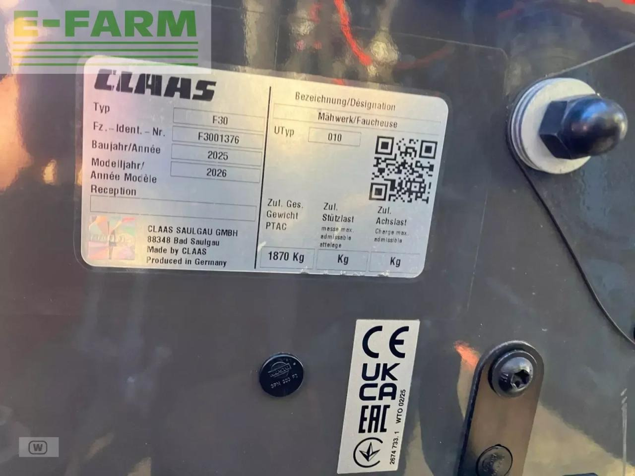 Faucheuse CLAAS disco 8500: photos 30 Faucheuse CLAAS disco 8500: photos 30