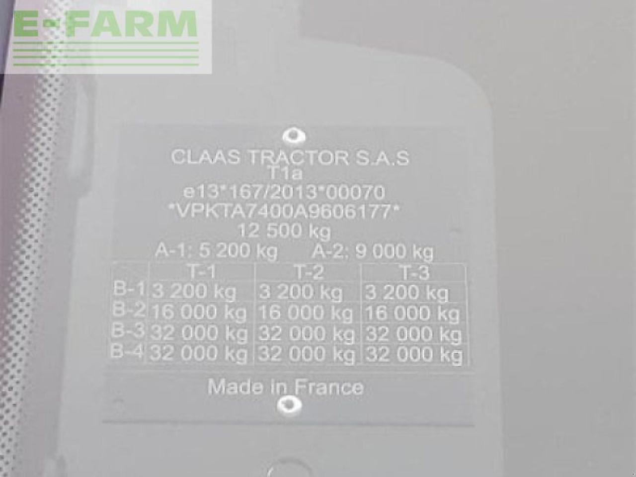 Tracteur agricole CLAAS traktor arion 650 hexas cis+: photos 11