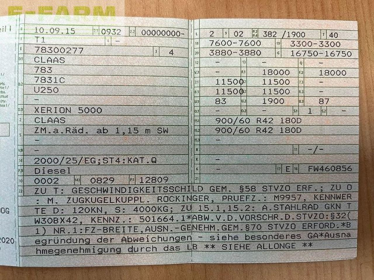 CLAAS xerion 5000 trac TRAC - Tracteur agricole: photos 2 CLAAS xerion 5000 trac TRAC - Tracteur agricole: photos 2