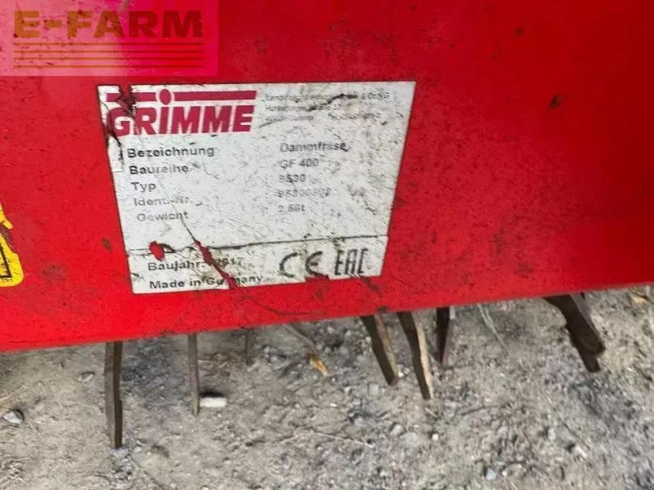 Grimme gf400 - Outils du sol: photos 4 Grimme gf400 - Outils du sol: photos 4