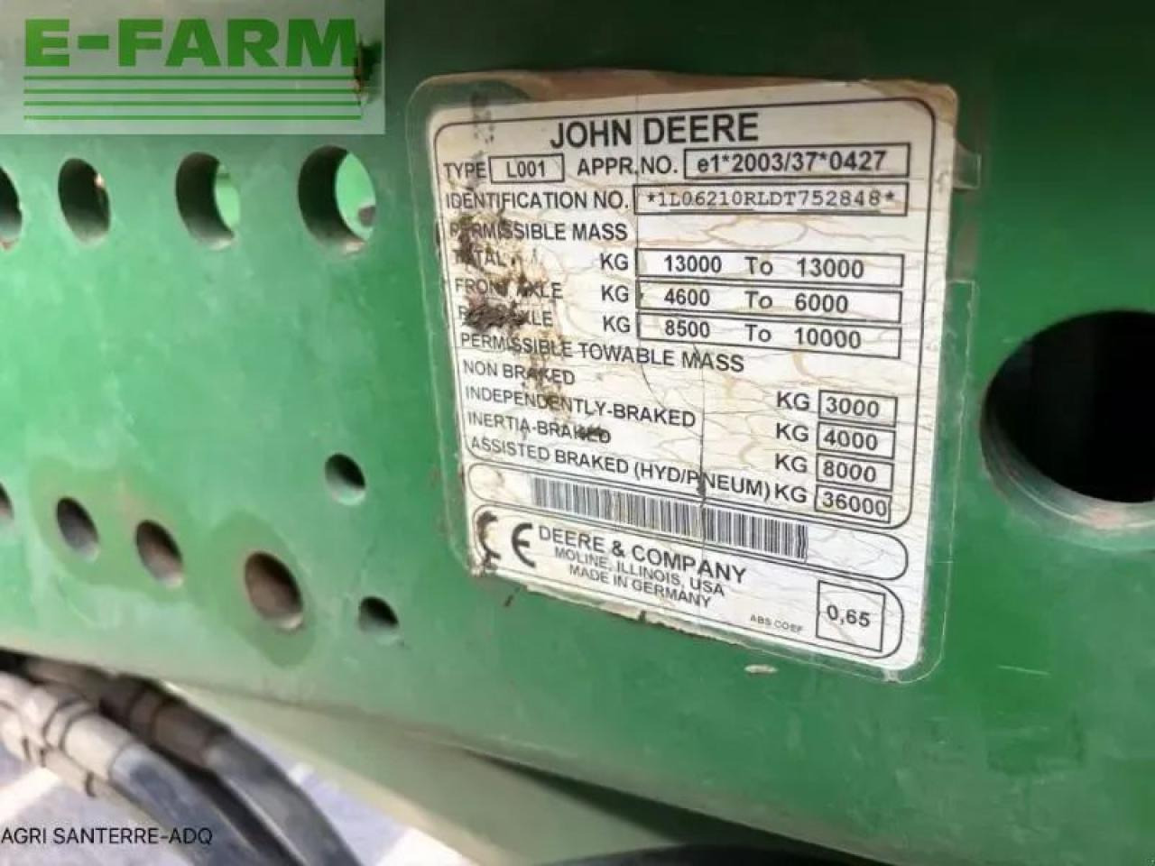 John Deere 6210 r - Tracteur agricole: photos 3 John Deere 6210 r - Tracteur agricole: photos 3