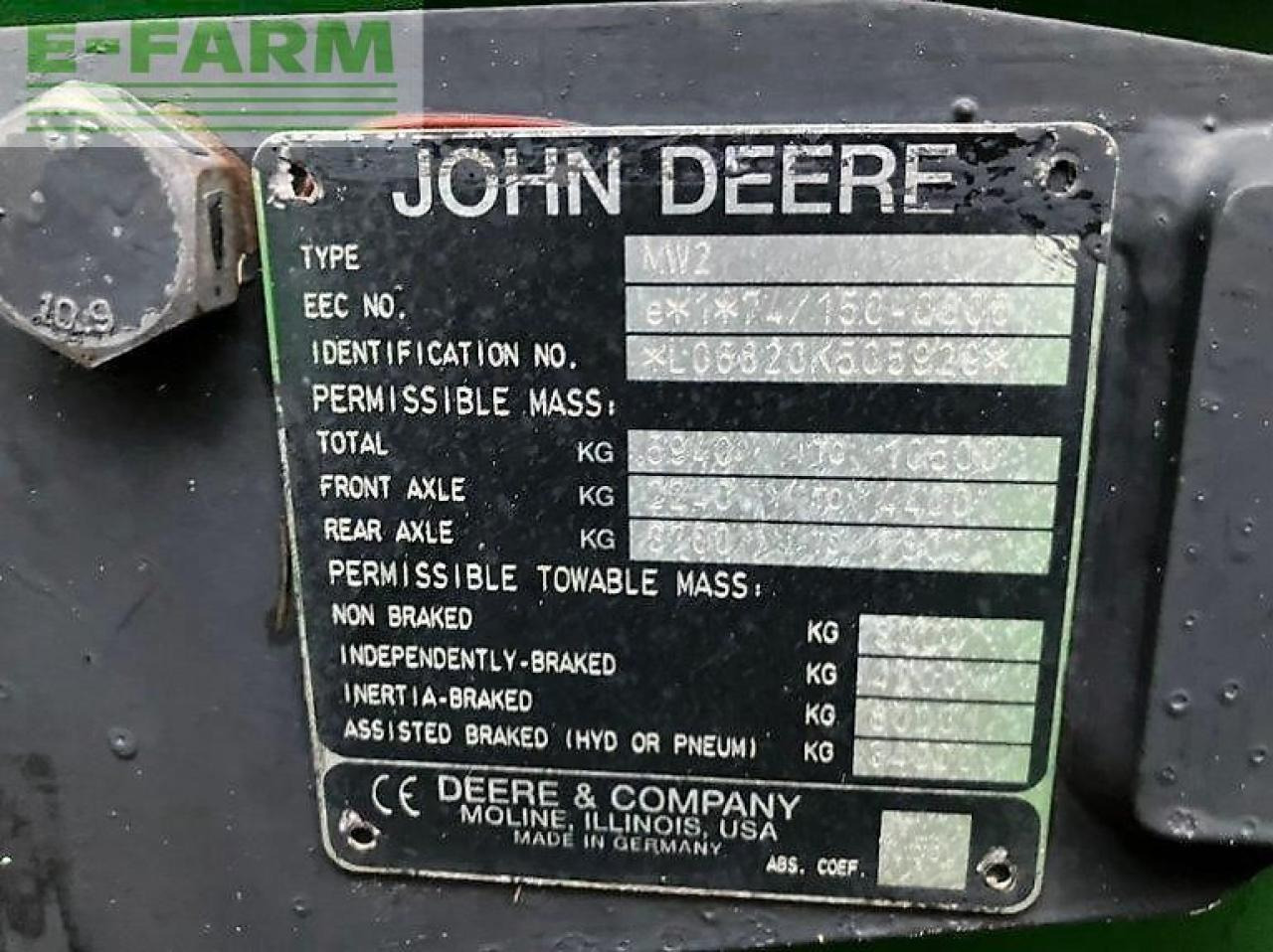 Tracteur agricole John Deere 6820 premium: photos 9 Tracteur agricole John Deere 6820 premium: photos 9