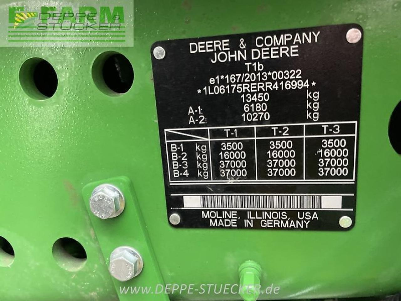 John Deere 6r 175 - Tracteur agricole: photos 2 John Deere 6r 175 - Tracteur agricole: photos 2