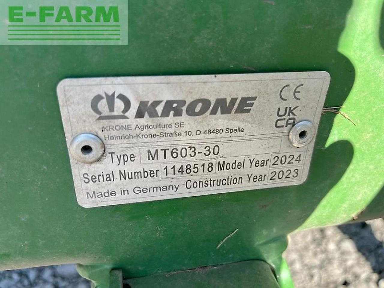 Krone ec b 870 - Faucheuse: photos 3 Krone ec b 870 - Faucheuse: photos 3