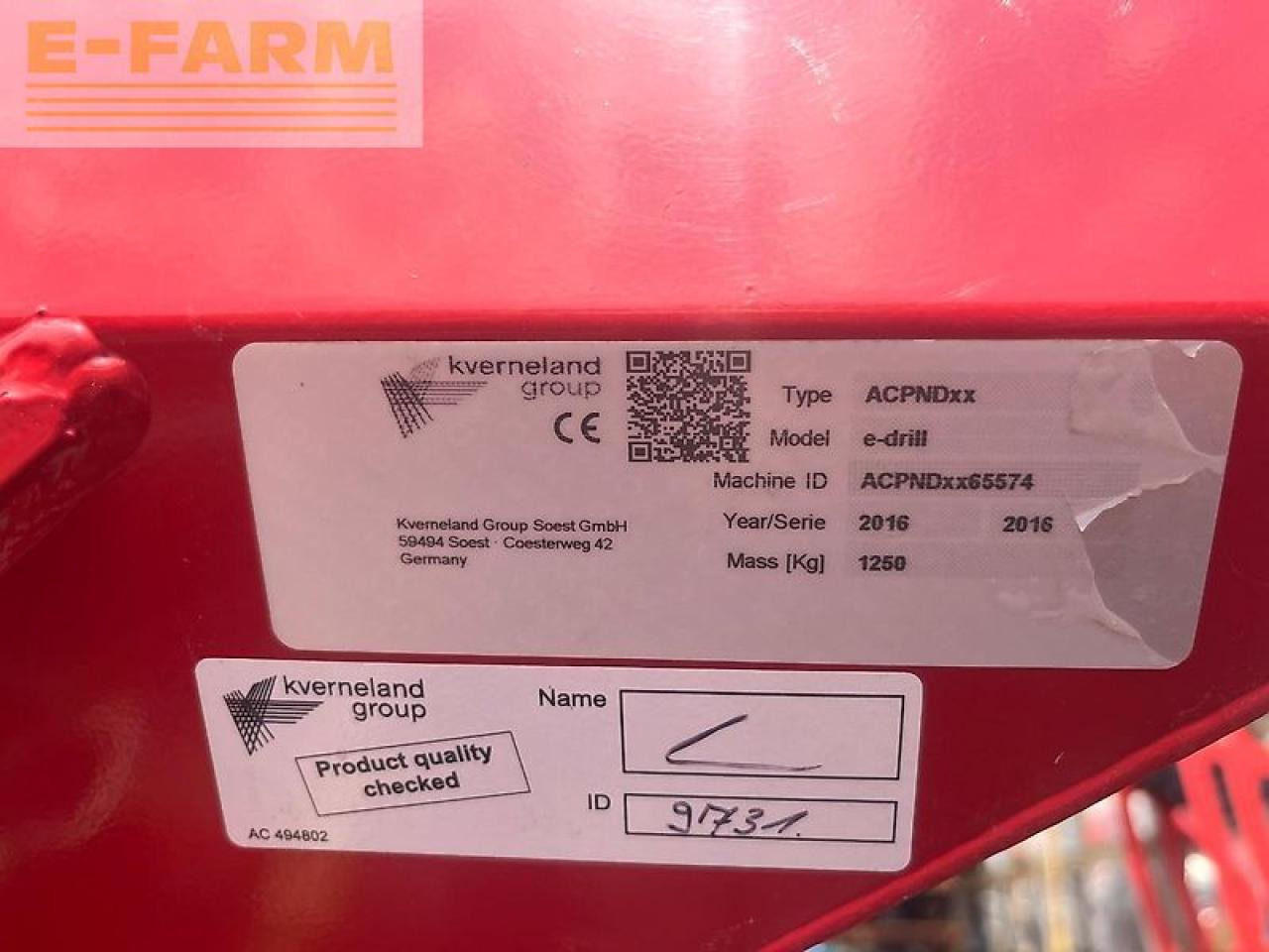 Semoir Kverneland e-drill maxi: photos 6 Semoir Kverneland e-drill maxi: photos 6