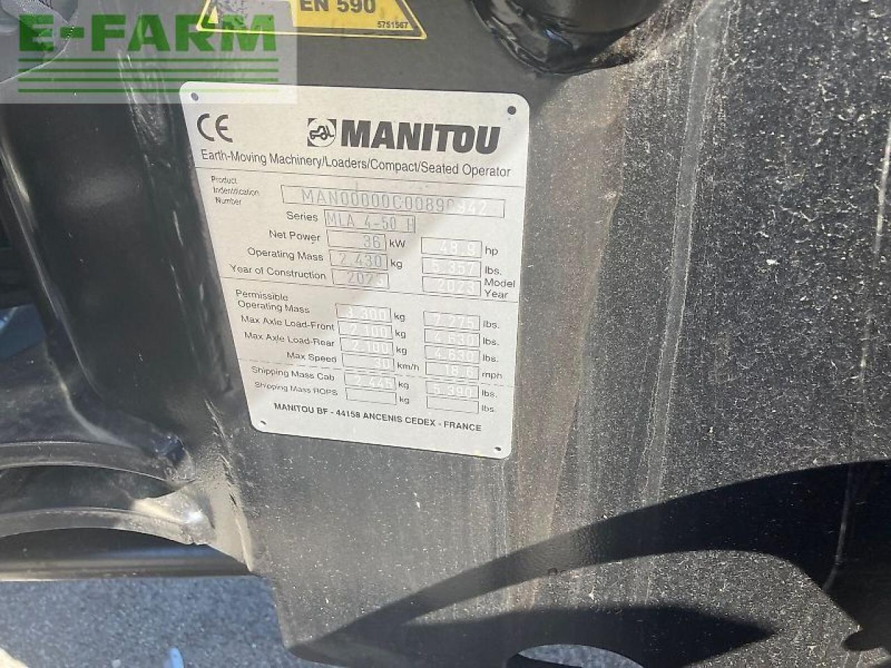 Valet de ferme Manitou mla4-50: photos 10