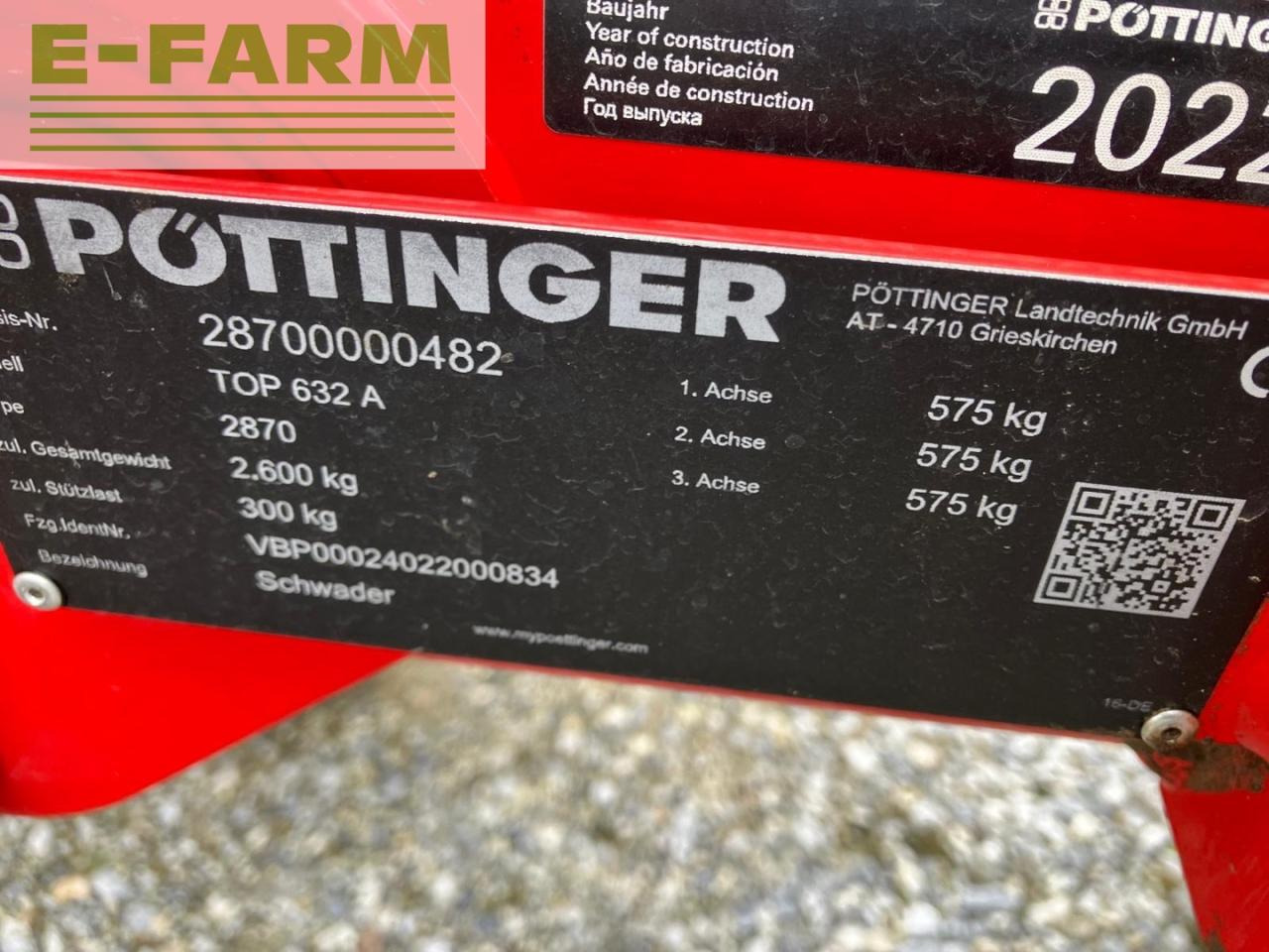 Pöttinger Top 632 A - Faneuse: photos 5 Pöttinger Top 632 A - Faneuse: photos 5