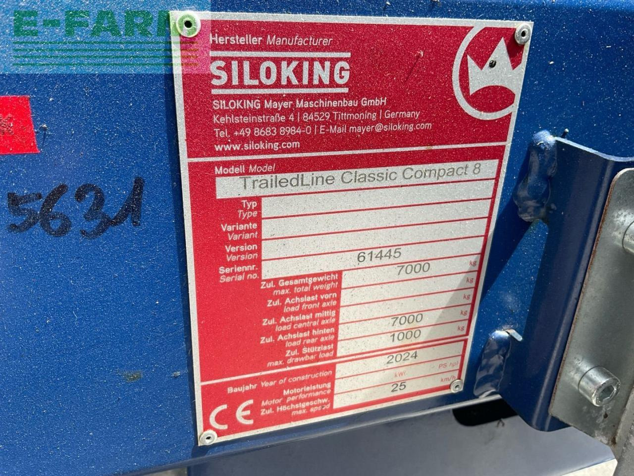 Matériel d'élevage Siloking TrailedLine Classic Compact 8: photos 9