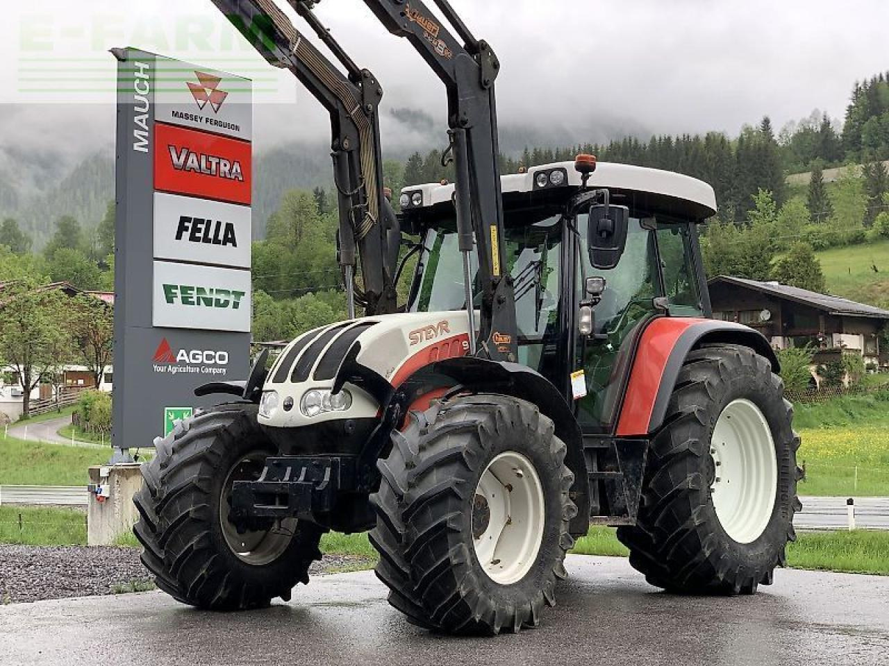 Steyr 9105 mt + hauer fl - Tracteur agricole: photos 1 Steyr 9105 mt + hauer fl - Tracteur agricole: photos 1