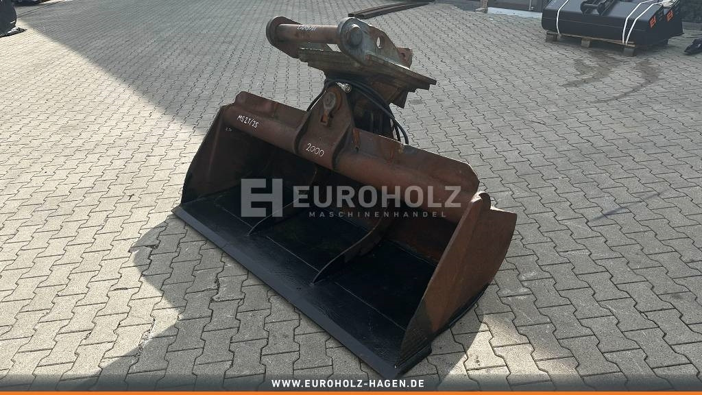 Godet pour pelle pour Engins de chantier Grabenräumlöffel hydr für MS21 MS25 2000 mm gebr: photos 7