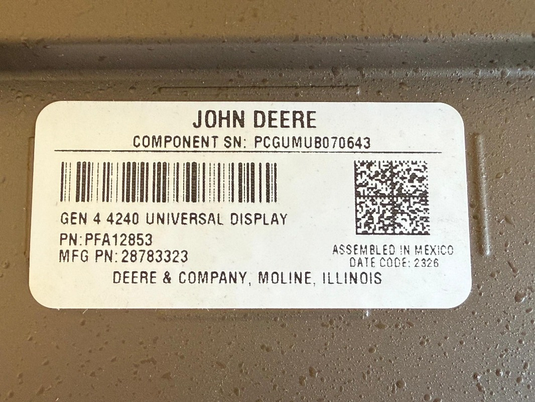 John Deere Display 4240 Premium Aktivierung - Outil/ Équipement: photos 1 John Deere Display 4240 Premium Aktivierung - Outil/ Équipement: photos 1