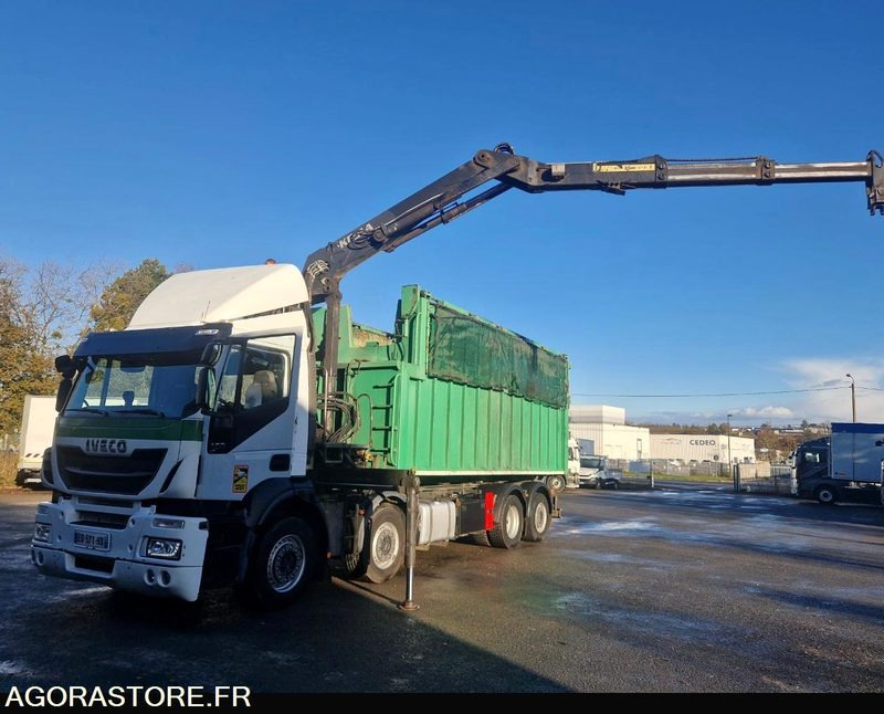 IVECO 460 Euro 6 Sralis porteur 8x2 Benne et grue - Camion: photos 2 IVECO 460 Euro 6 Sralis porteur 8x2 Benne et grue - Camion: photos 2