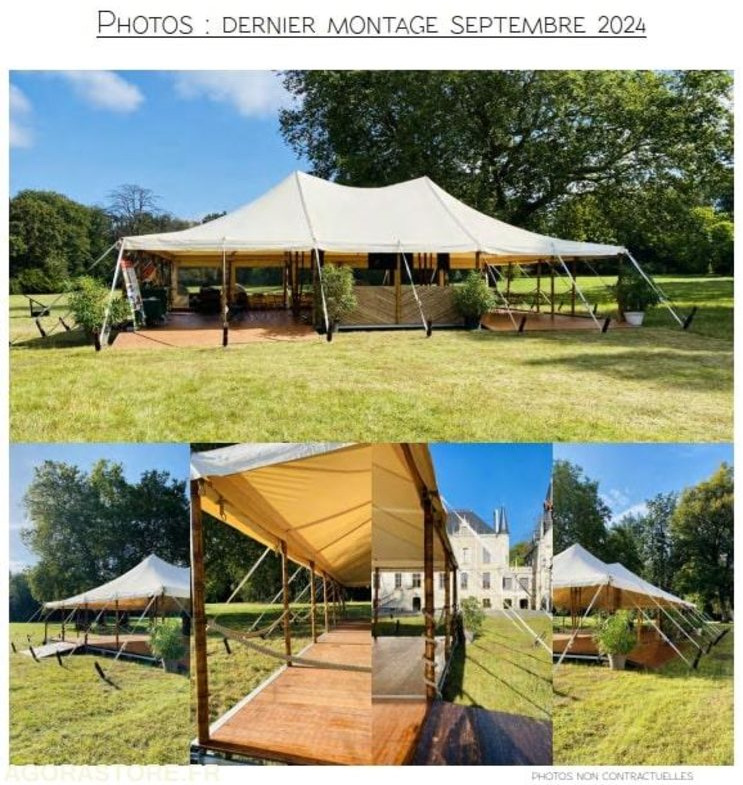 Chapiteau en bambou avec cordages et plancher - Conteneur comme habitat: photos 1 Chapiteau en bambou avec cordages et plancher - Conteneur comme habitat: photos 1