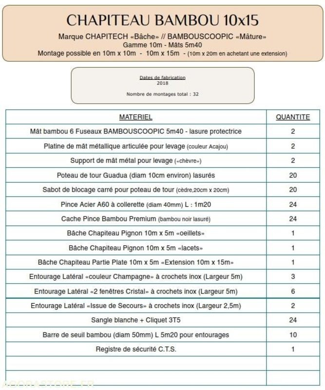 Chapiteau en bambou avec cordages et plancher - Conteneur comme habitat: photos 3 Chapiteau en bambou avec cordages et plancher - Conteneur comme habitat: photos 3