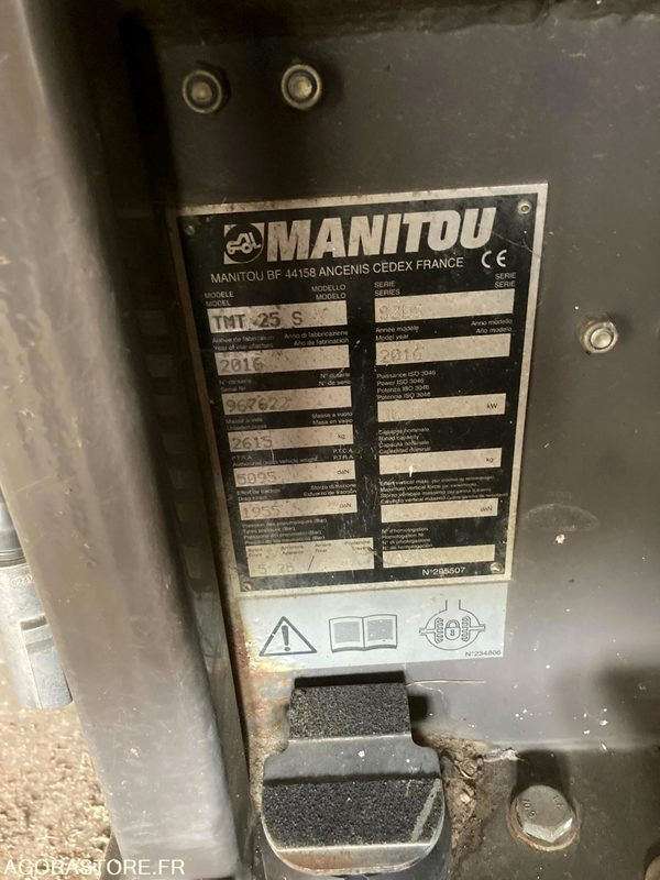 Chariot embarqué Manitou TMT 25 S- 2016 (5251) - Chariot élévateur: photos 3 Chariot embarqué Manitou TMT 25 S- 2016 (5251) - Chariot élévateur: photos 3