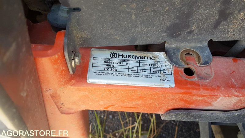 HUSQVARNA PZ29D - Motofaucheuse: photos 2 HUSQVARNA PZ29D - Motofaucheuse: photos 2