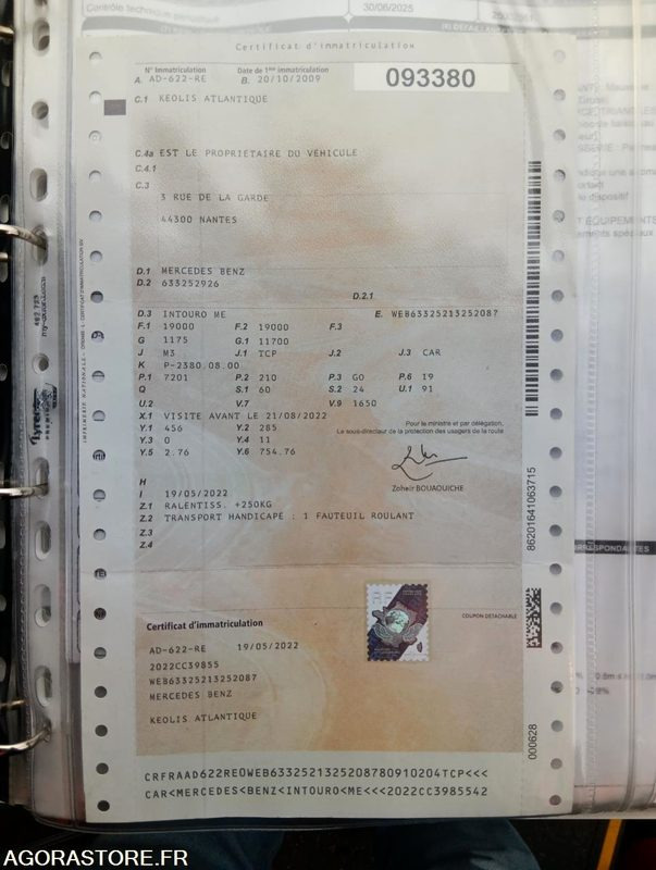 MERCEDES INTOURO N°093380 - Bus scolaire: photos 4 MERCEDES INTOURO N°093380 - Bus scolaire: photos 4