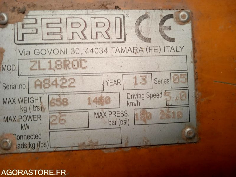 EPAREUSE FERRI - Machine agricole: photos 2 EPAREUSE FERRI - Machine agricole: photos 2