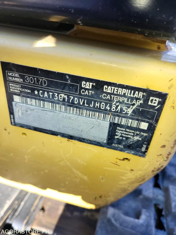 Mini pelle caterpillar 301.7 - Mini pelle: photos 5 Mini pelle caterpillar 301.7 - Mini pelle: photos 5