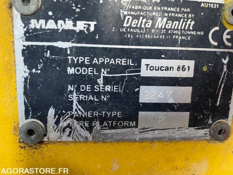 NACELLE TOUCAN 861 MANLIFT - Nacelle: photos 3 NACELLE TOUCAN 861 MANLIFT - Nacelle: photos 3