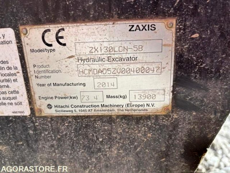 PELLE A CHENILLE ACIER HITACHI ZX130LCN-5B - Pelle: photos 4 PELLE A CHENILLE ACIER HITACHI ZX130LCN-5B - Pelle: photos 4